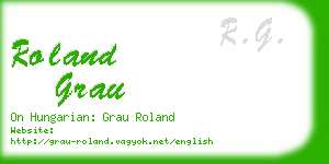 roland grau business card